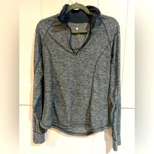 Old Navy Women’s Semifitted ACTIVE workout pullover jacket gray Large Lg